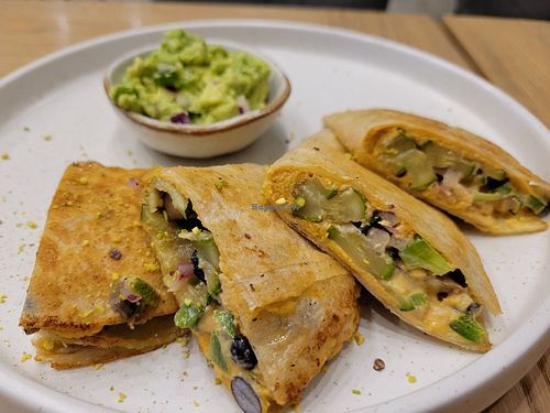Vegan Quesadilla at Plantiful - Plant-based Cafe in Bangkok