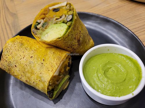 Sweet potato burrito at Plantiful - Plant-based Cafe in Bangkok