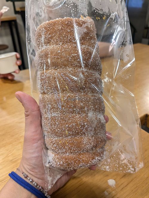 Vegan Chimney Cake at Gelateria Pichler in Budapest