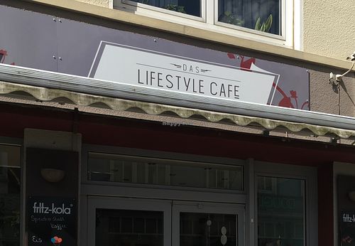 outside at The Lifestyle Cafe in Cuxhaven