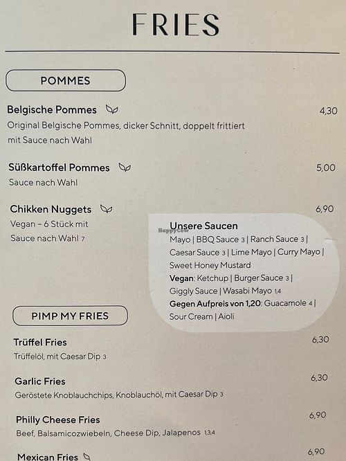 fries, nuggets and sauces  at Food Lounge Bergedorf in Hamburg