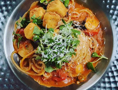 vegan shrimp rojepasta
 at Cafe SIVA 카페 시바 in Jeonju
