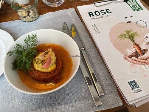 Tartar made from beans with hummus at ROSE in Hayingen