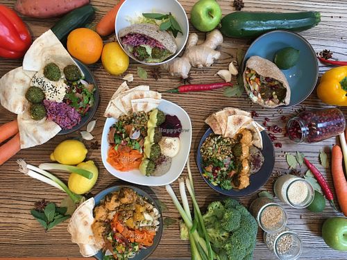 Bowls, pittas & plates at Veg'hip in Brussels