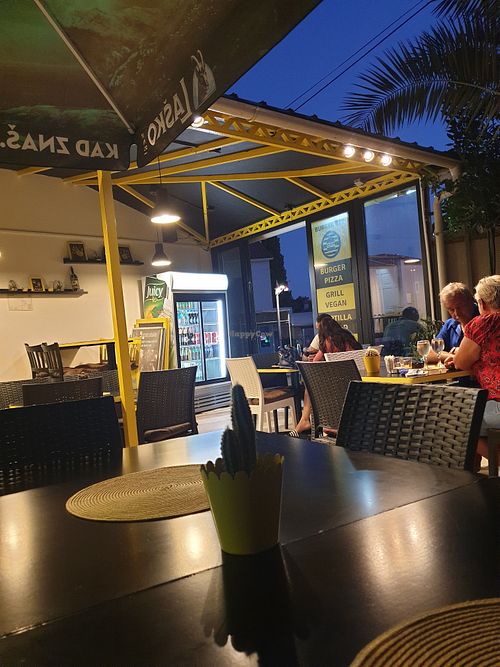 Patio at Burger Bee in Novalja