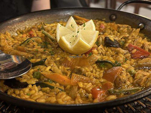 Chikn paella   at Tulsi in Barcelona