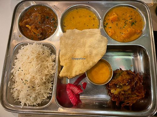 Thali  at Tulsi in Barcelona