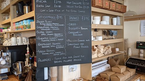 Milkshakes at Good Food in Lyme Regis