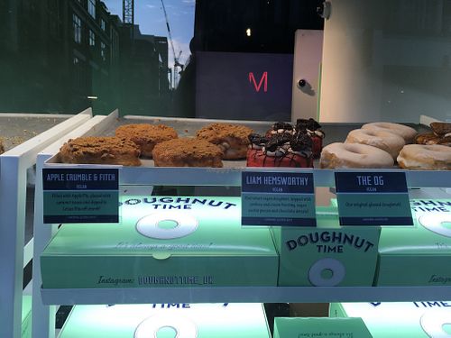 vegan options at Doughnut Time - Soho in London