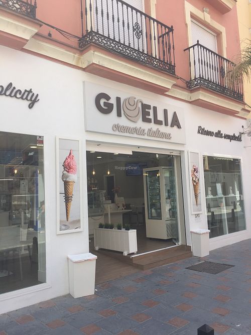 From outside at Gioelia Cremeria in Fuengirola