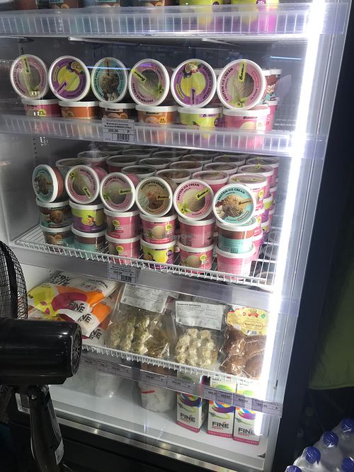 Dumplings and frozen fruit puree at BezKaloriy - Sovetskaya in Irkutsk