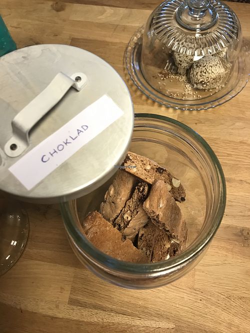 Chocolate biscotti at Bigård Birgitta in Orsjo