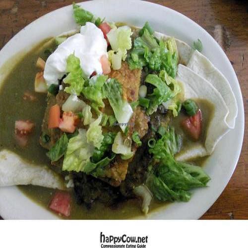 Cuban Tempeh (vegan if ordered w/o the sour cream) at Gaia Cafe in Grand Rapids