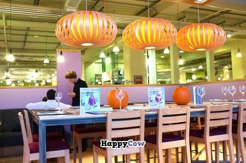 Into the restaurant at Saf - Kensington in West London