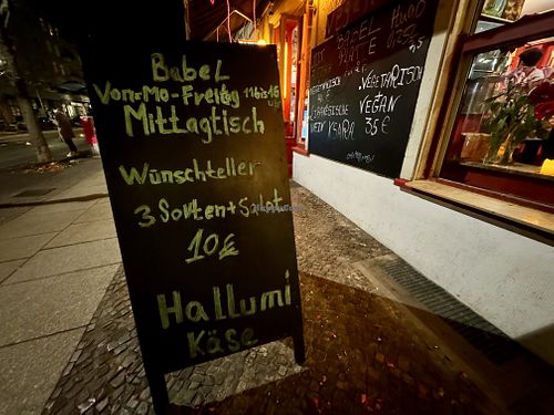 sign #Veganuary at Babel in Berlin