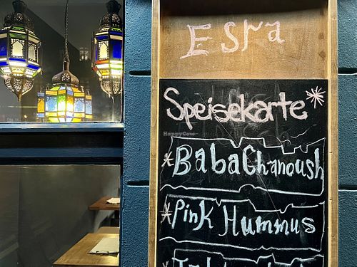 menu  at Esra Falafel in Berlin