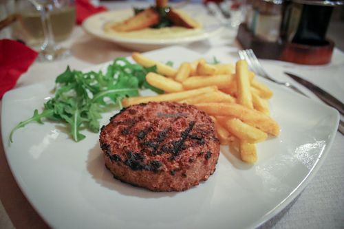 beyond meat burger at Osteria Le Volte  in Lecce