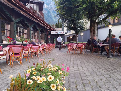 Terrace at Da Sina in Wengen