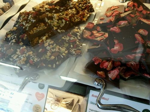 vegan chocolates at Alive & Well Deli and Juice Bar in Kahului