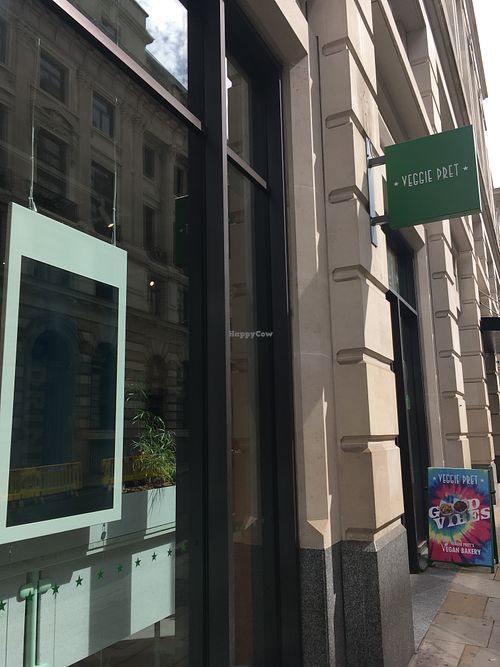 outside at Veggie Pret - King William St in London