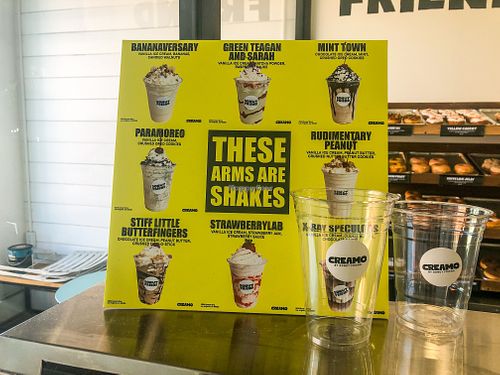 Milkshake Options  at Creamo in Los Angeles