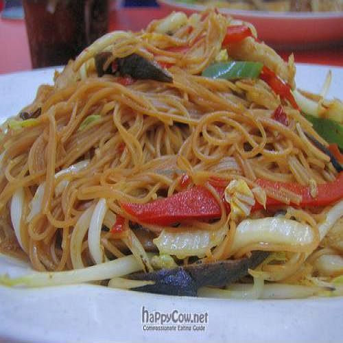 Stir-fried Mee Suah @ S$4 at The Greens Vegetarian Kitchen in Central Singapore