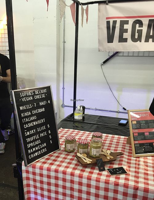 vegan cheeses at Sophie's Delight - Pop Up in South West London