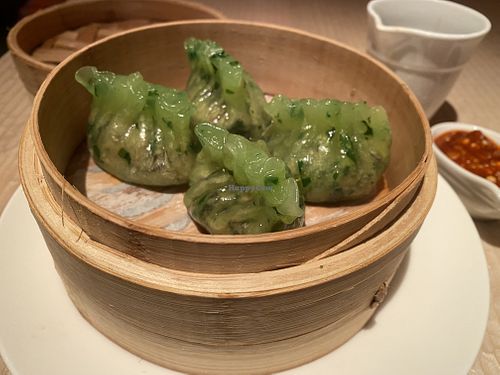 Jade dumplings   at Wynn Hotel - Wazuzu in Las Vegas