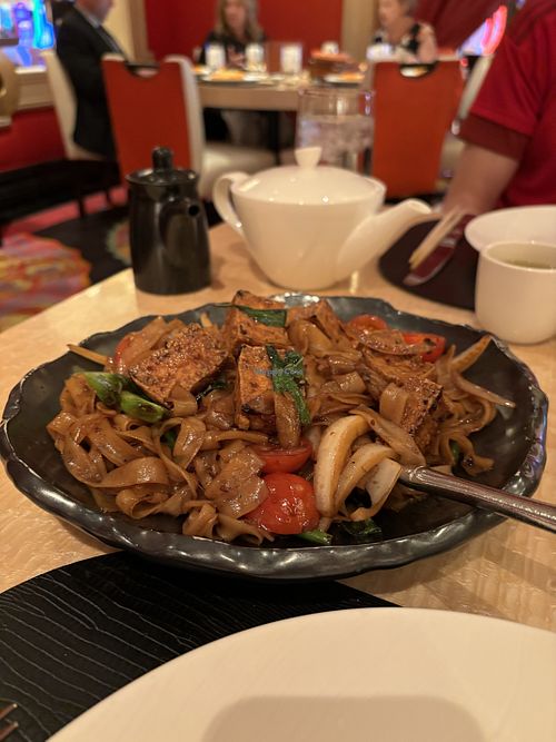 Drunken noodles   at Wynn Hotel - Wazuzu in Las Vegas