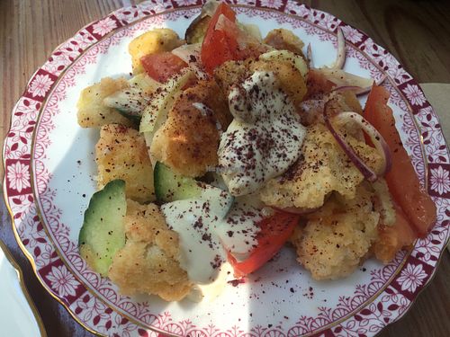 Bread salad at Cafe Pilz in Berlin