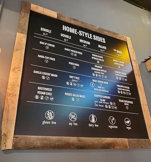 Menu at J's BBQ in Ripon