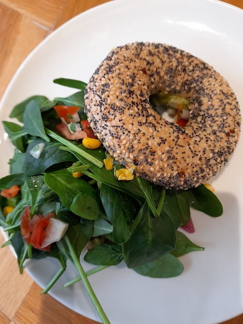 Avo bagel at Seed in Luxembourg City