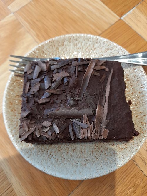 Triple chocolate cake at Seed in Luxembourg City