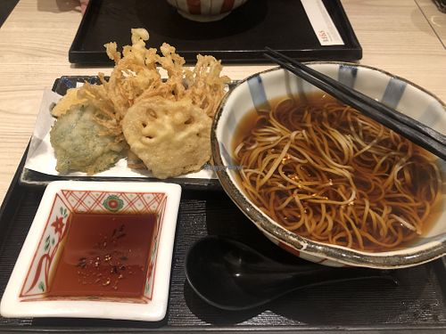 Yasai tempura $20.80 at Shimbashi Soba in Central Singapore