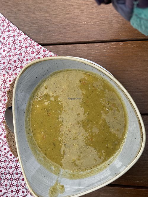 Erbseneintopf mit Brot  at Blaueishütte in Ramsau Bei Berchtesgaden