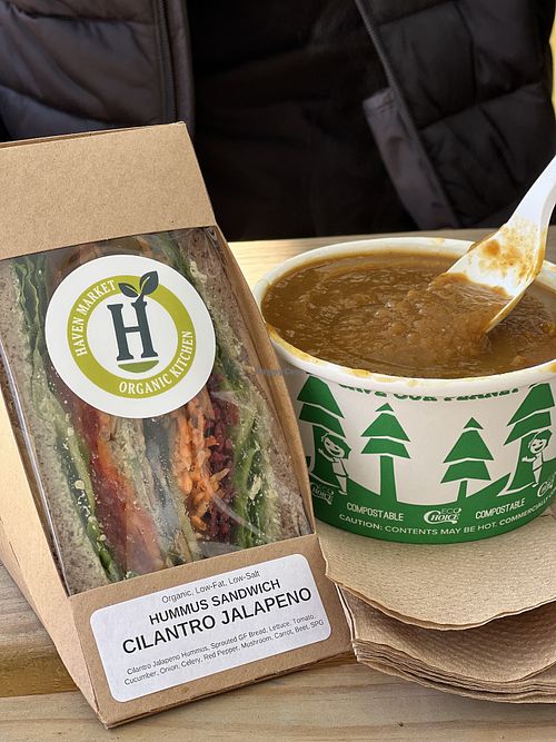 Squash curry soup  at Haven Market in Livingston Manor