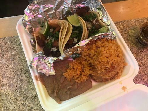 Street taco plate at Gordos Mexican Food in Waialua