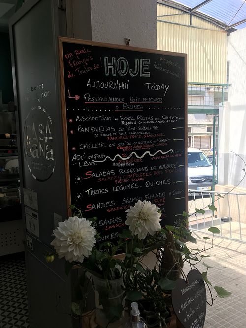 Menu of the day at Casa Sana in Nazare