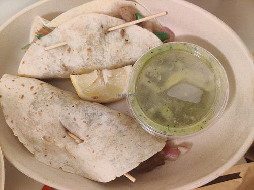 Tacos con carne asada at Style Vegan - 스타일비건 in Seoul