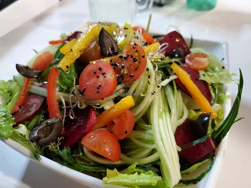 Fresh salad at NA NA  in Playa Del Carmen