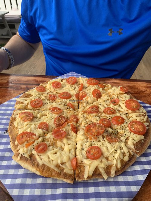 Vegan pizza  at NA NA  in Playa Del Carmen