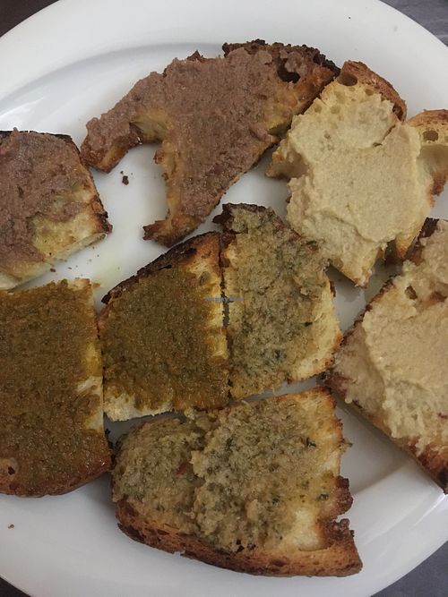 Vegetable pate crostini  at Agriristories in Matera
