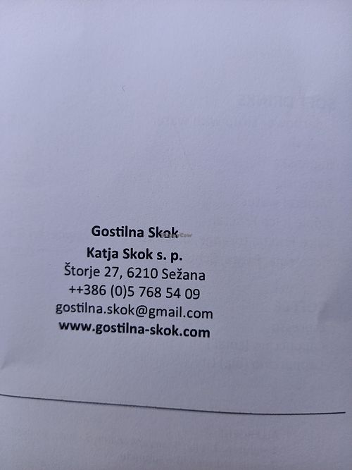 Adresse  at Gostilna Skok in Sezana