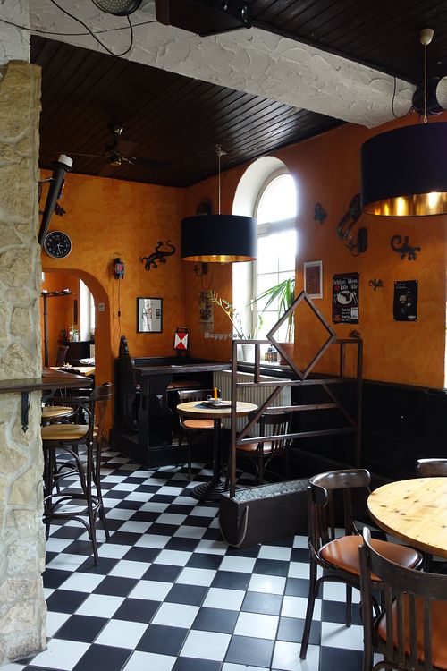 Inside the restaurant at Bahnhof Würzbach in Wurzbach