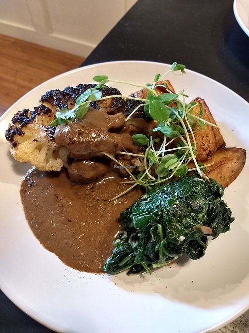 Cauliflower Steak at Tony & Nick's in Kingston