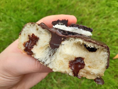 Oreo donut filled with chocolate cream at Royal Donuts  in Mannheim
