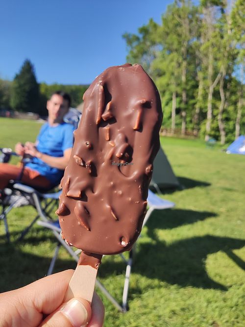 Vegan magnums at Edale General Store in Edale