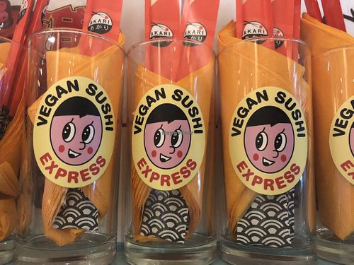 Loved this and left HC stickers next to it (after asking) at Vegan Sushi Express in Rotterdam