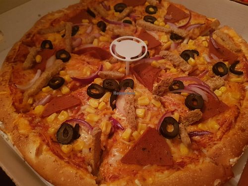 Combo pizza #Veganuary at Vizza Guys in Gateshead