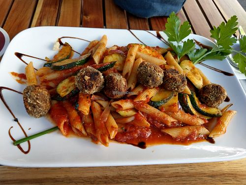 Penne Polpetini vegan at Trattoria San Marco in Bochum